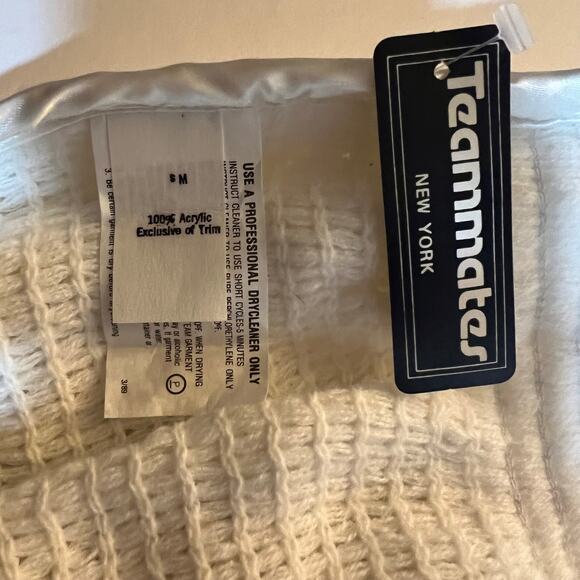 Y2K Teammates NY Vintage White Sequin Cybercore Festival Tube Top NWT Medium - Picture 7 of 7